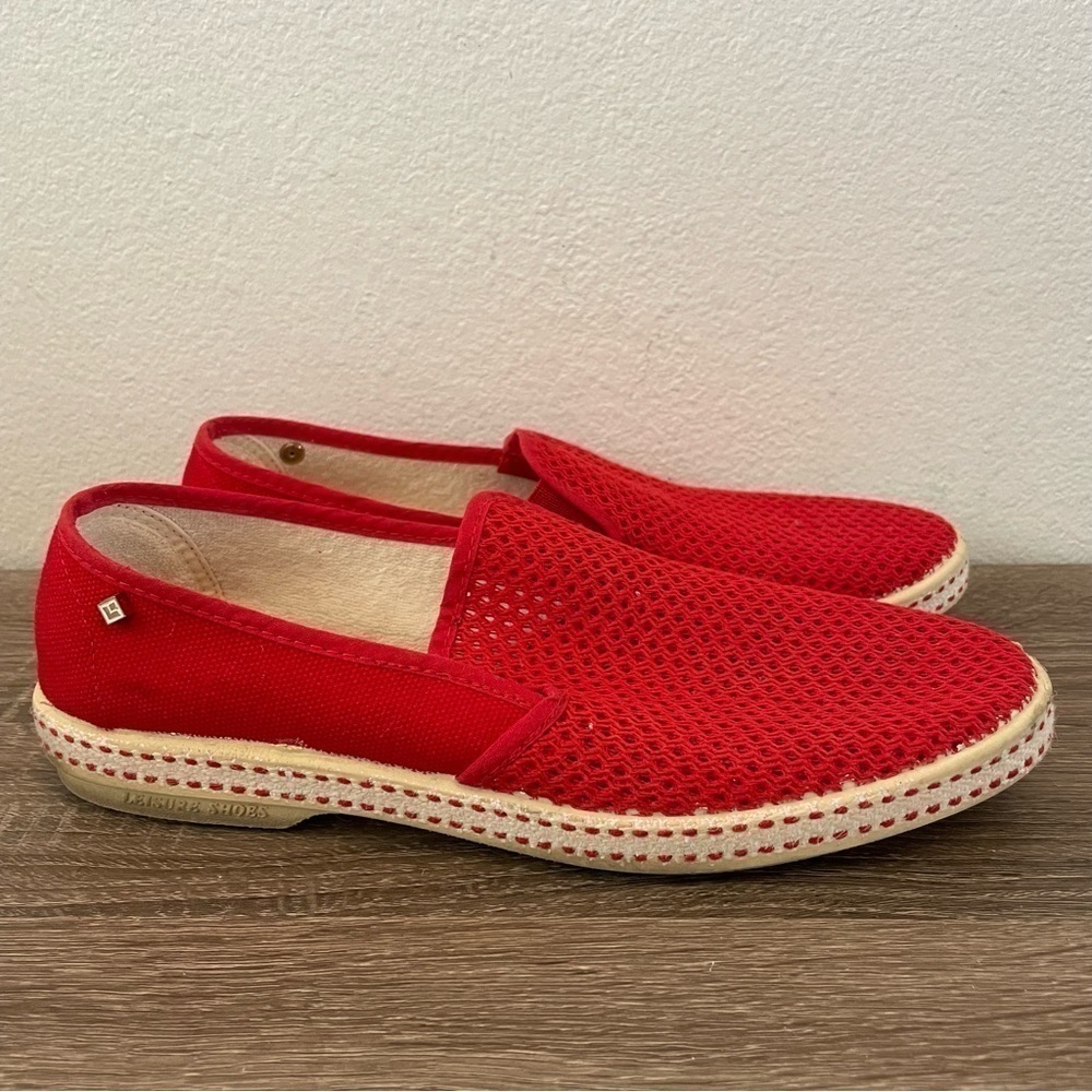 Rivieras Red Classic Espadrilles, Size FR41(8.5)